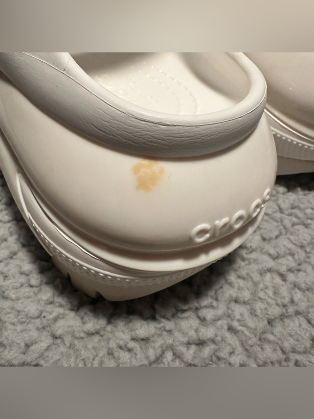 CROCS Women's white Platform Sandals - Picture 4 of 5